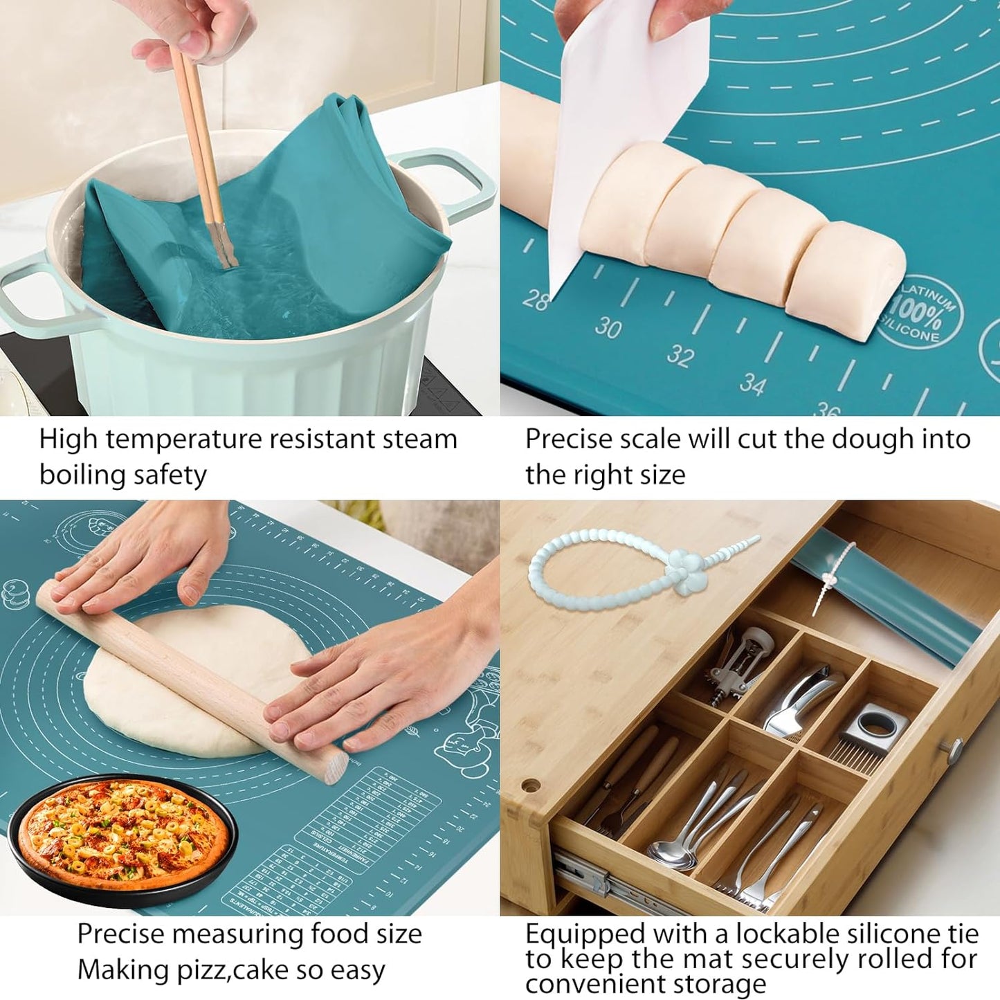 Non-Stick Baking Mat With Measurements