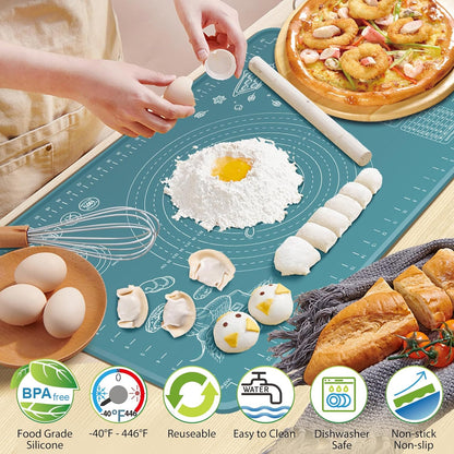 Non-Stick Baking Mat With Measurements